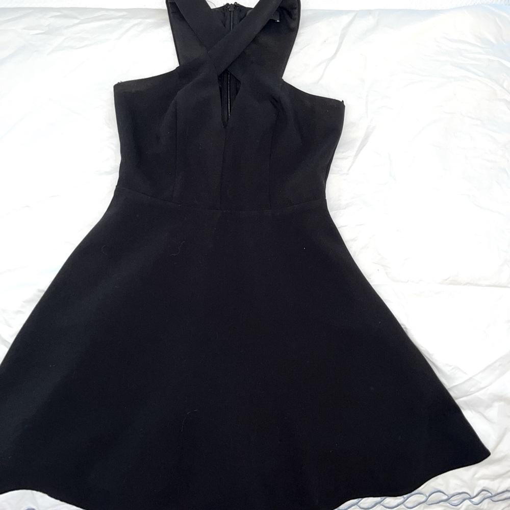 Lulu’s Black Crisscross mini dress